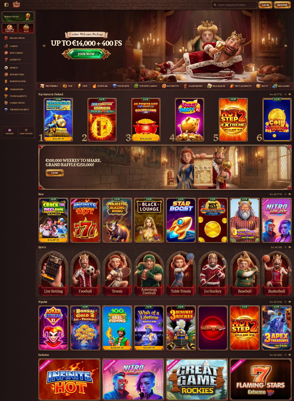 Crazy Tower Casino